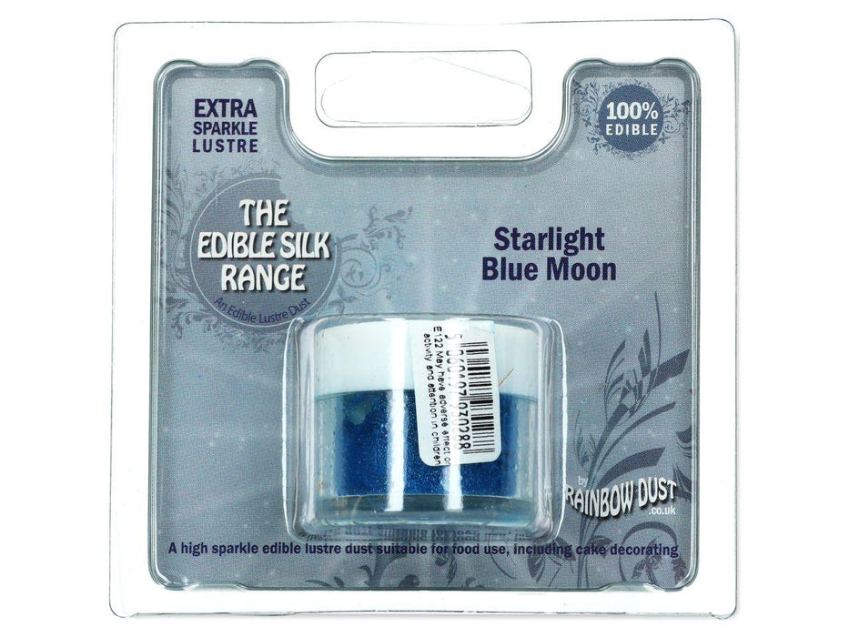 Rainbow Dust Puderfarbe Starlight Blue Moon, 2g - Tortendekoshop