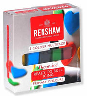 Renshaw Primärfarben Rollfondant, 5x100g - Tortendekoshop