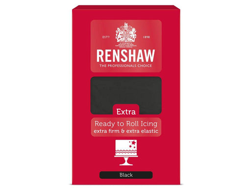 Renshaw Rollfondant Pro Extra Schwarz, 1kg - Tortendekoshop