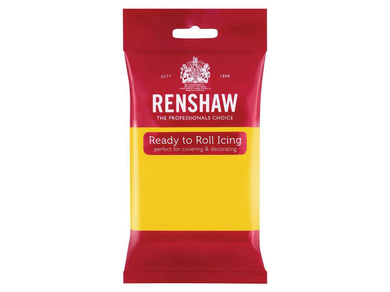 Renshaw Rollfondant Pro Gelb, 250g - Tortendekoshop