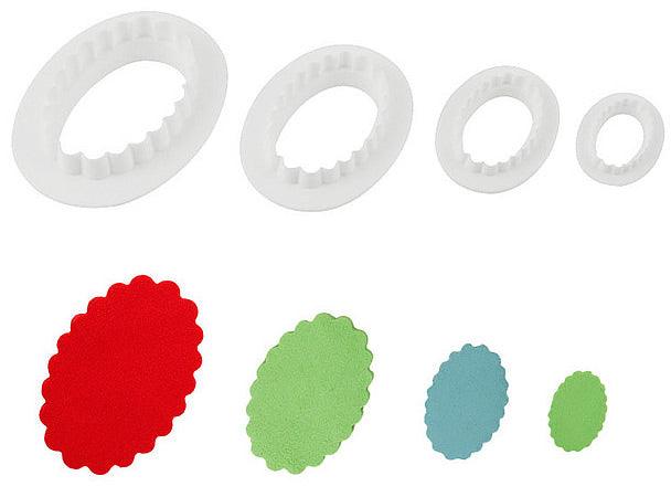 Rollfondant Oval Modellier Ausstecher - Tortendekoshop