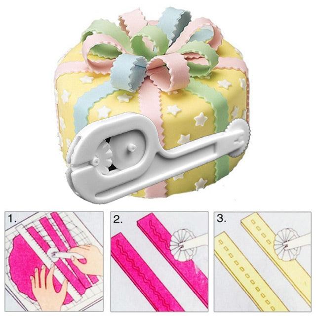 Rollfondant Ribbon Bandschneider Set - Tortendekoshop