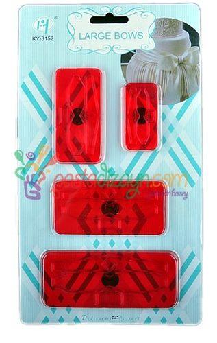Rollfondant Schleifen Ausstecher Set - Tortendekoshop