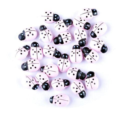Rosa Deko Marienkäfer - Tortendekoshop
