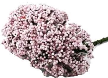 Rosa Farbige Mini Knospe mit Draht - Tortendekoshop