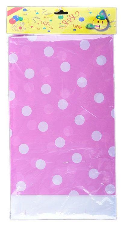 Rosa gepunktet Party Tischdecke - Tortendekoshop