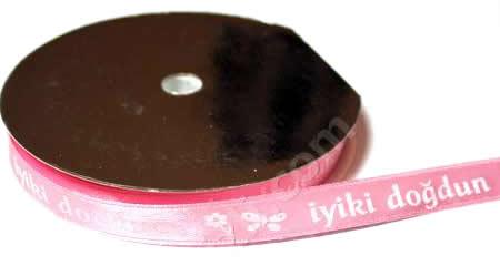 Rosa Iyiki Dogdun Satin Schleifenband, 1 cm - Tortendekoshop