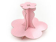 Rosa mit Pünktchen Cupcake, Muffin Ständer, klein - Tortendekoshop