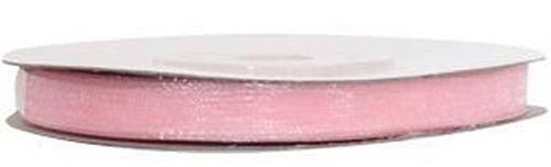 Rosa Organza Schleifenband, 1cm - Tortendekoshop