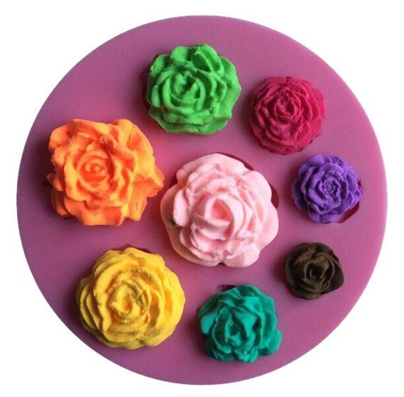 Rosen Motiven Silikonform - Tortendekoshop