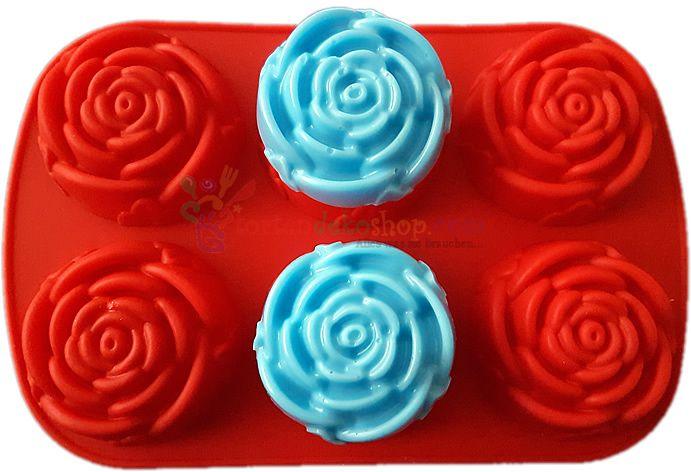 Rosen Pralinen Schokoladen Silikonform - Tortendekoshop