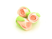 Rosenknospen lachs Zucker, 3 Stück - Tortendekoshop