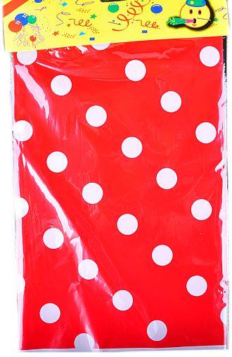 Rot gepunktet Deko Party Tischdecke - Tortendekoshop
