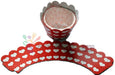 Rot mit Herz Motiven Cupcake, Muffin Wrappers - Tortendekoshop