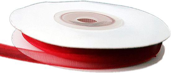 Rot Organza Schleifenband, 1cm - Tortendekoshop