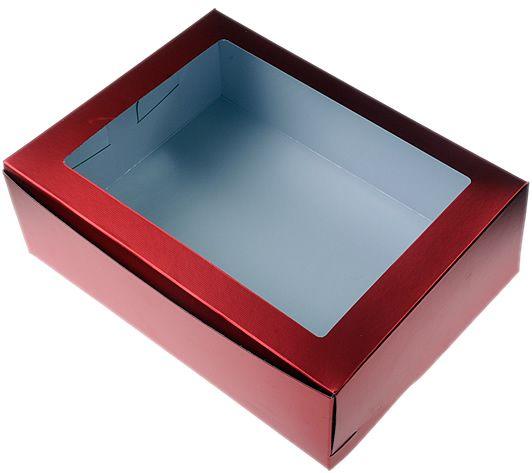 Rote Cupcake Schachtel,30x30cm, 1 Stk. - Tortendekoshop