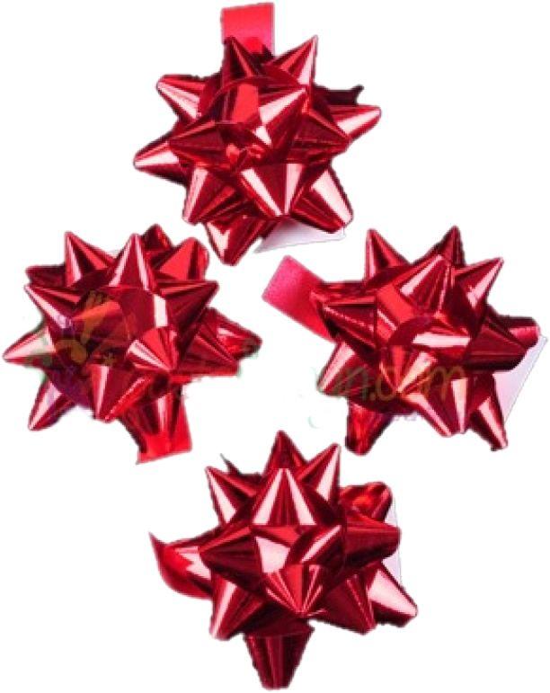 Rote Geschenk Schleifen zum kleben,10 Stk - Tortendekoshop