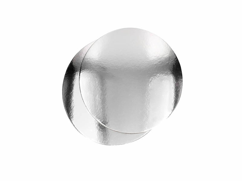 Rund Tortenunterlage Silber, 22cm - Tortendekoshop