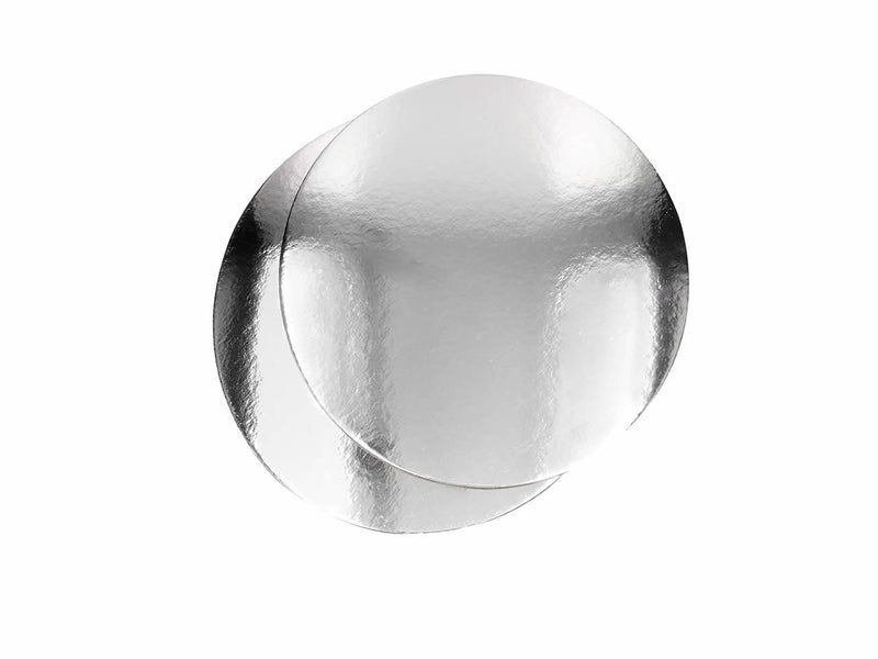 Rund Tortenunterlage Silber, 24cm - Tortendekoshop