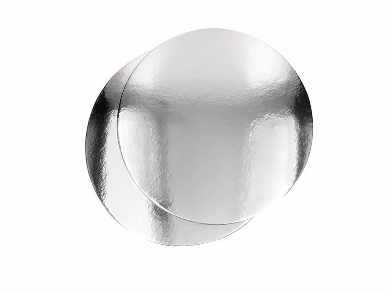 Rund Tortenunterlage Silber, 26cm - Tortendekoshop