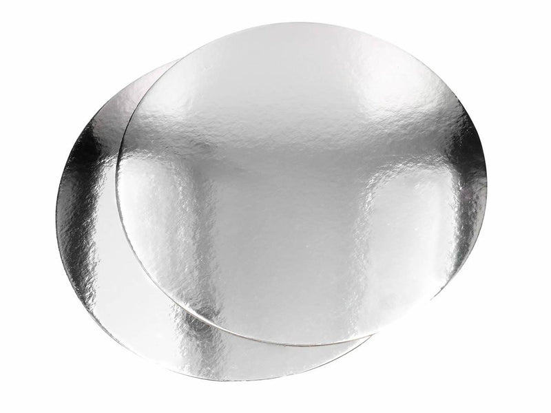Rund Tortenunterlage Silber, 30cm - Tortendekoshop