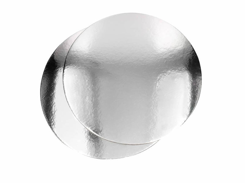 Rund Tortenunterlage Silber, 28cm - Tortendekoshop