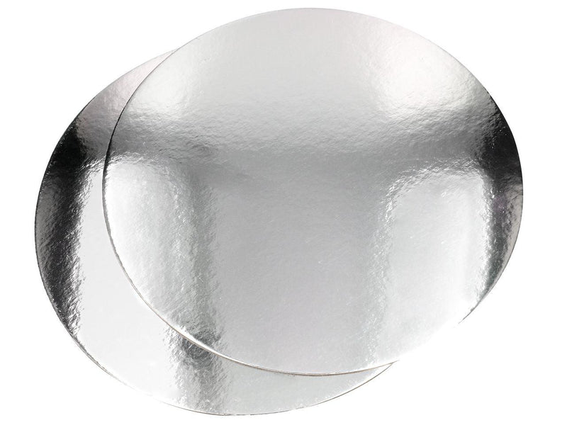 Rund Tortenunterlage Silber, 35cm - Tortendekoshop