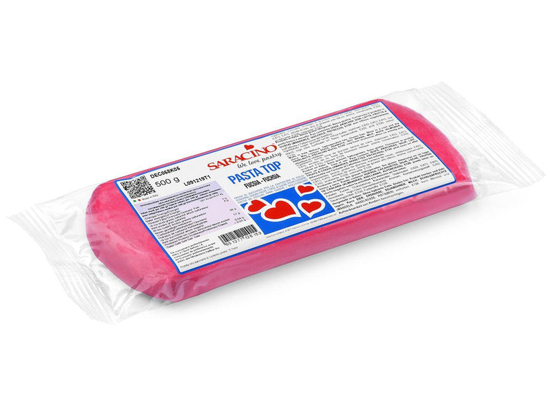 Saracino Fondant Pasta Top fuchsia, 500g - Tortendekoshop