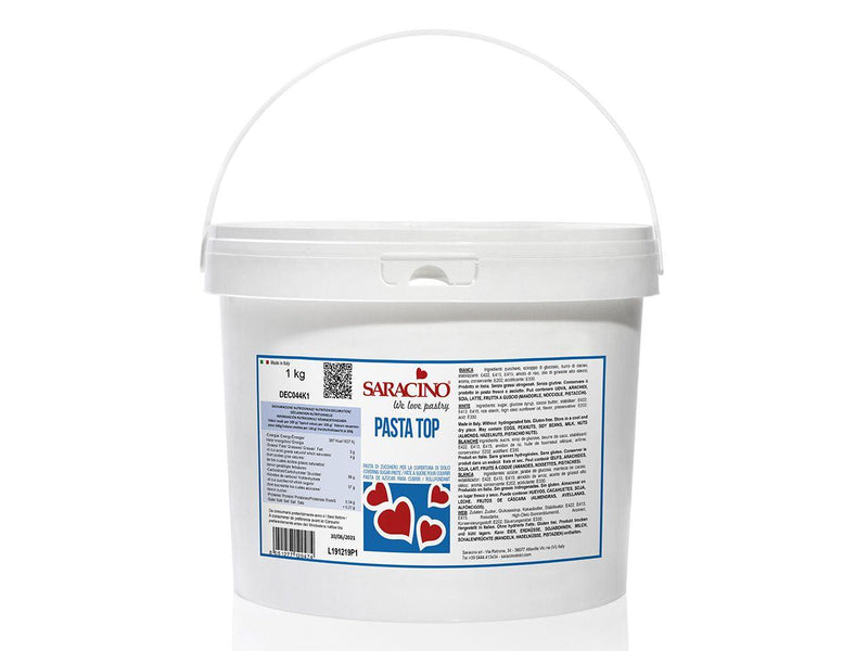 Saracino Fondant Pasta Top weiß, 5kg - Tortendekoshop