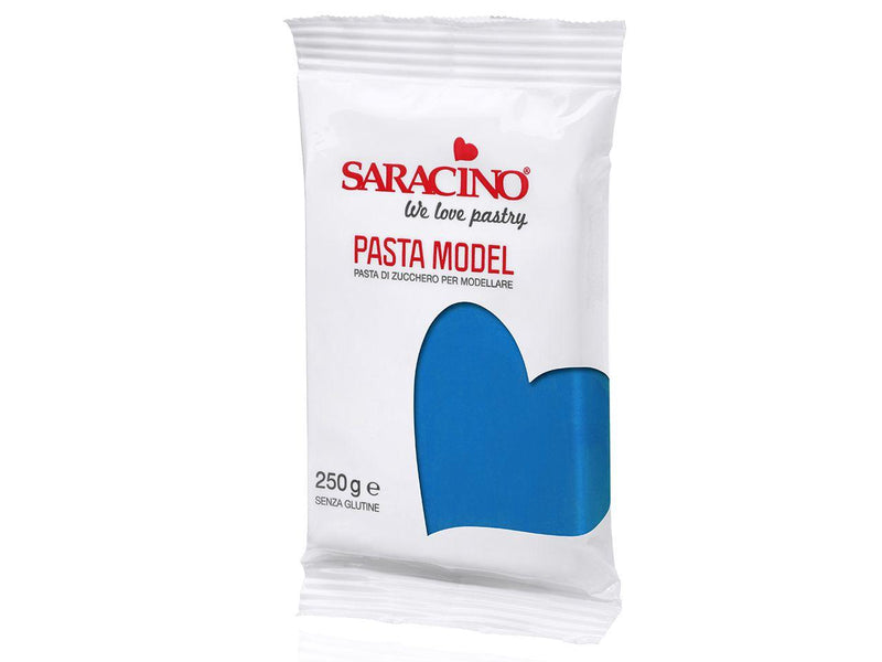 Saracino Modellierfondant Pasta Model blau, 250g - Tortendekoshop