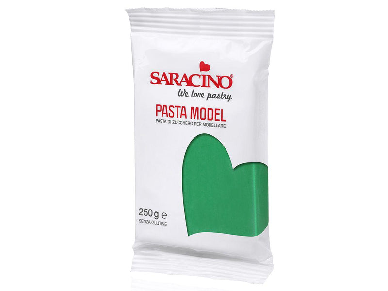 Saracino Modellierfondant Pasta Model grün, 250g - Tortendekoshop