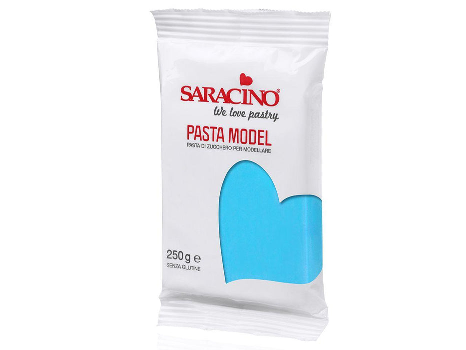 Saracino Modellierfondant Pasta Model hellblau, 250g - Tortendekoshop