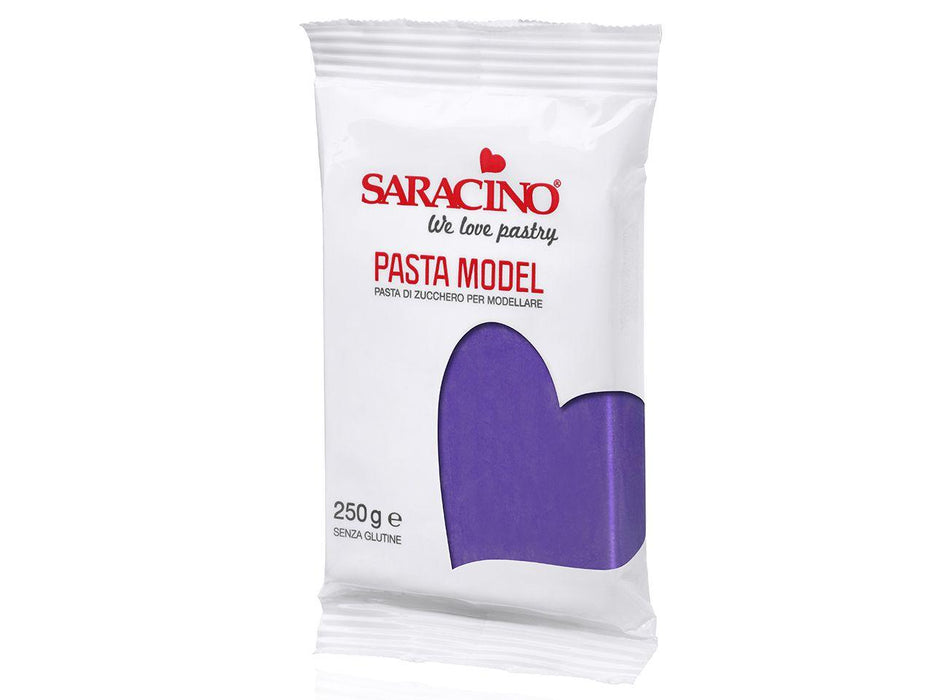 Saracino Modellierfondant Pasta Model violett, 250g - Tortendekoshop