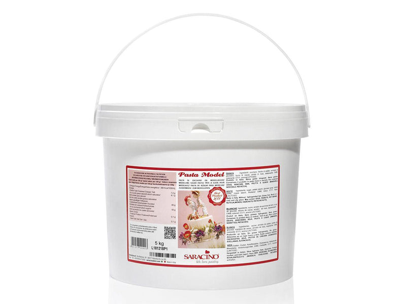 Saracino Modellierfondant Pasta Model weiß, 5kg - Tortendekoshop