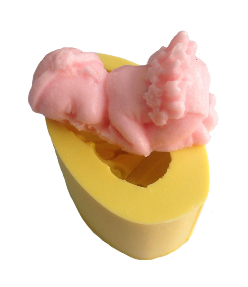 Schlafende Baby Girl Silikonform - Tortendekoshop