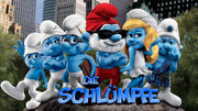 Schlümpfe Tortenaufleger, Rechteckig - Tortendekoshop