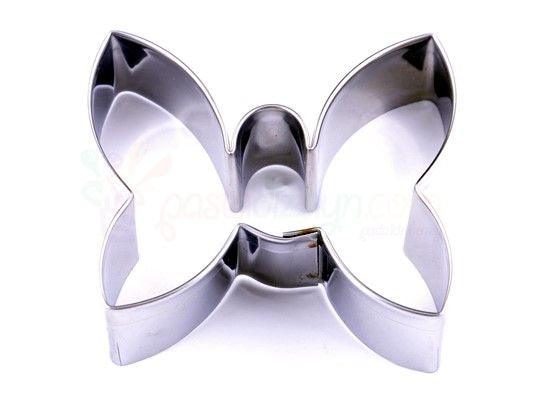 Schmetterling Ausstechform, Edelstahl - Tortendekoshop