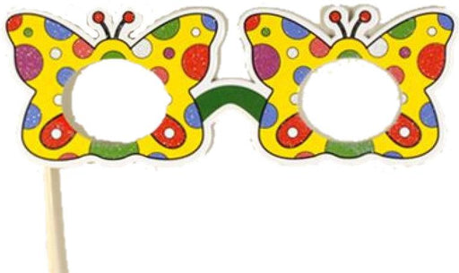 Schmetterling Karton Party Maske - Tortendekoshop