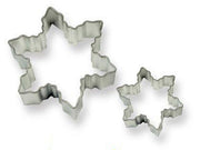 Schneeflocken Ausstechform Set, Edelstahl - Tortendekoshop