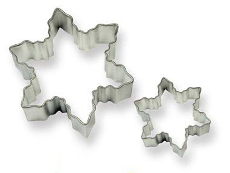 Schneeflocken Ausstechform Set, Edelstahl - Tortendekoshop