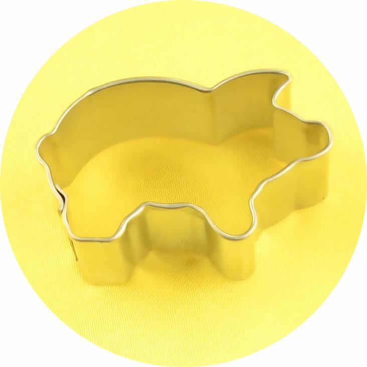 Schwein Ausstechformen, Edelstahl - Tortendekoshop