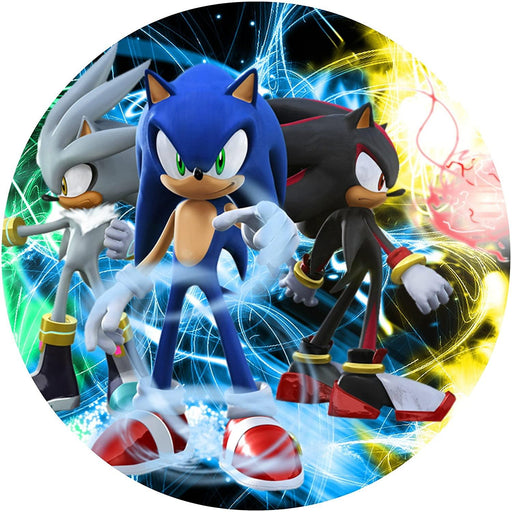 Sega Sonic Runde Tortenaufleger - Tortendekoshop