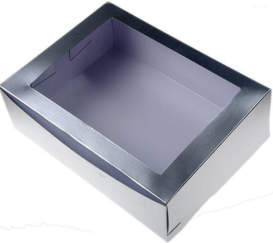 Silber Cupcake Keks  Schachtel - Tortendekoshop