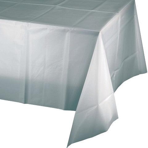 Silber Deko Party Tischdecke - Tortendekoshop
