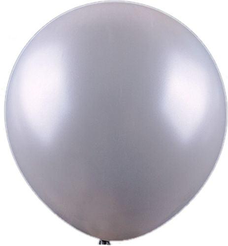 Silber Metallic Party Ballon - Tortendekoshop