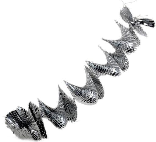 Silber Party Girlande - Tortendekoshop