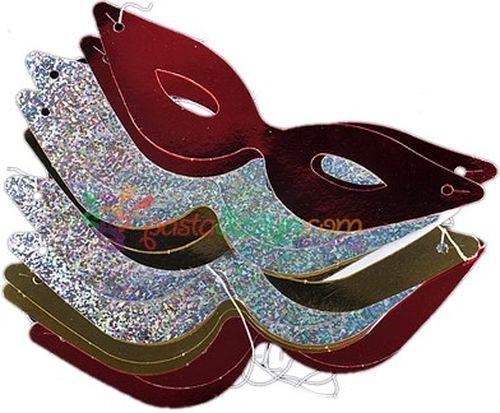 Silber Party Masken - Tortendekoshop