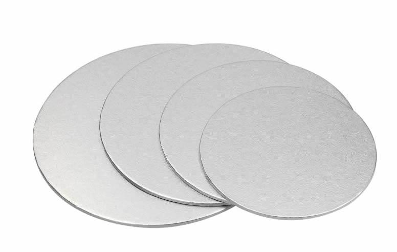 Silber Tortenunterlage Rund, 20cm - Tortendekoshop