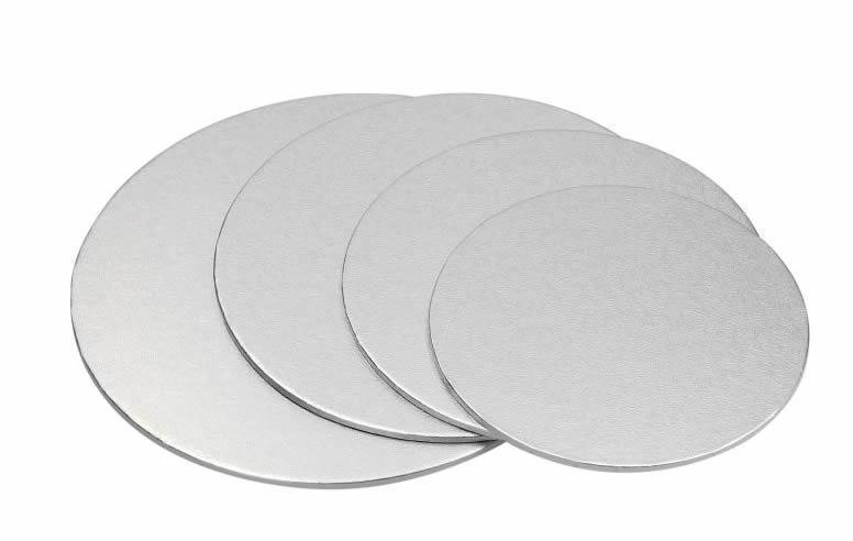Silber Tortenunterlage Rund, 28cm - Tortendekoshop