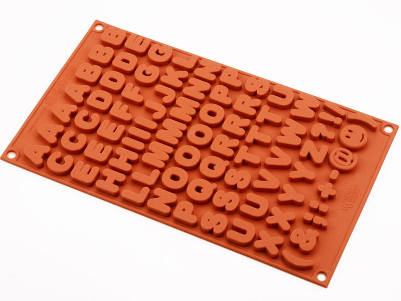 Silikomart Silikonform klein Buchstaben - Tortendekoshop